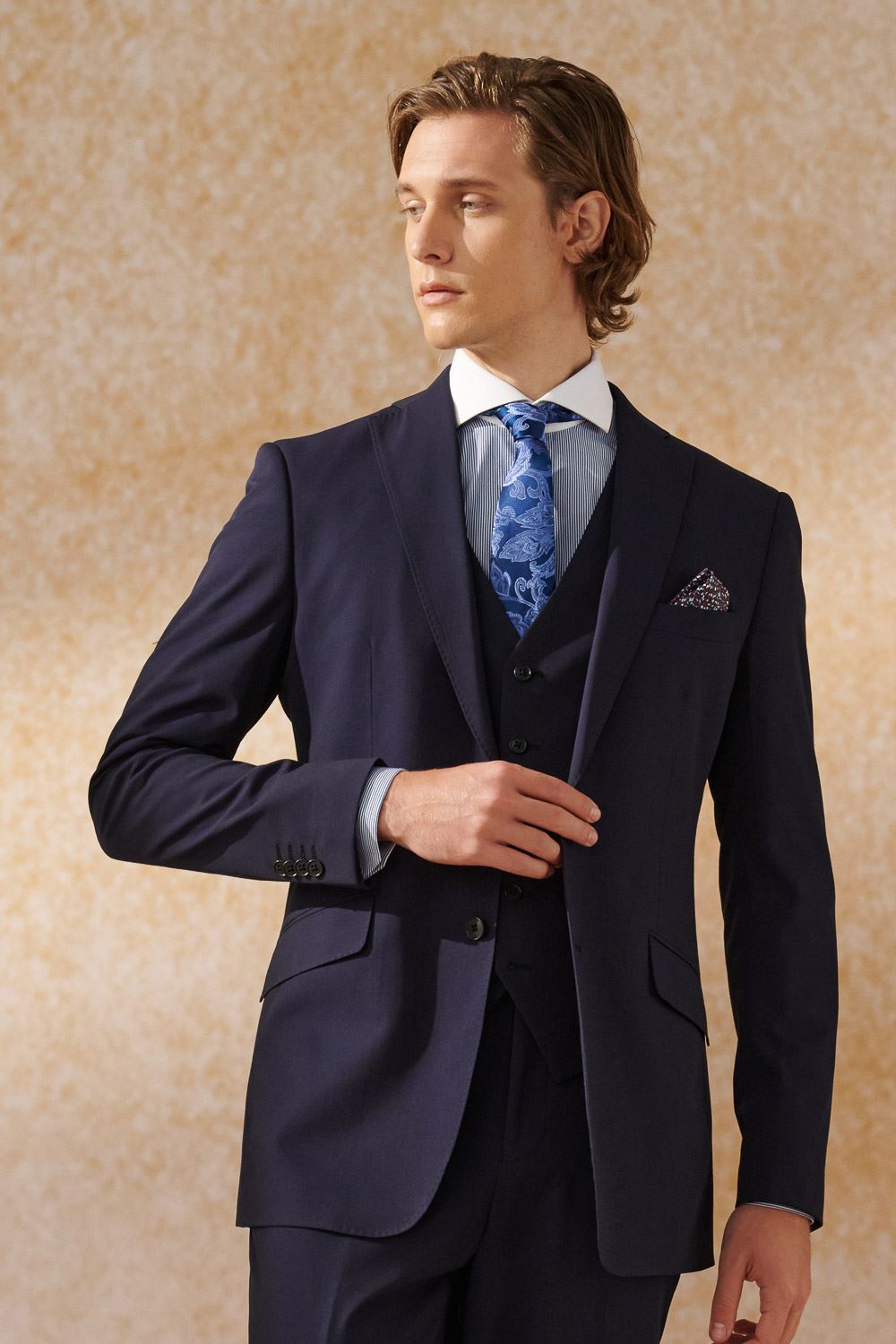SST&C Navy Slim Fit Suit Jacket | 0112404008  (Outlet)_0