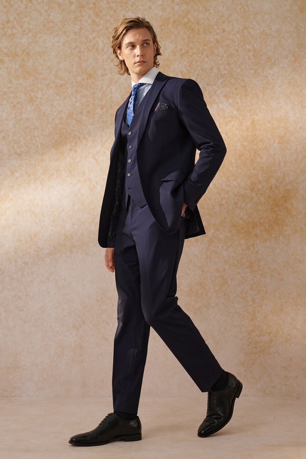 SST&C Navy Slim Fit Suit Jacket | 0112404008  (Outlet)_3