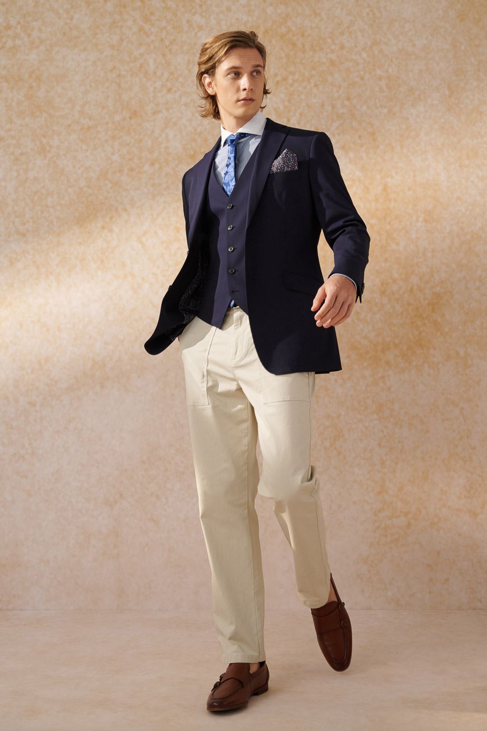 SST&C Navy Slim Fit Suit Jacket | 0112404008  (Outlet)_4