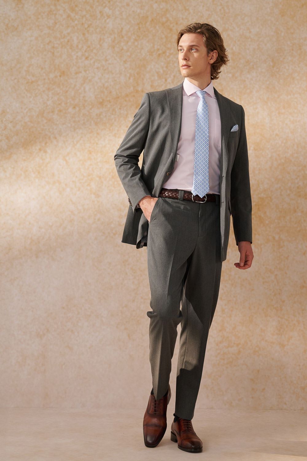 SST&C Charcoal Gray Classic Suit Jacket | 0112404009  (Outlet)_2