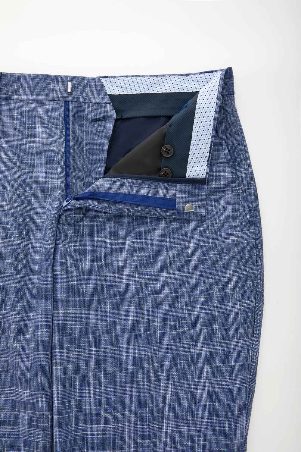 SST&C Navy Check Tailor Suit Trousers | 0212404003  (Outlet)_7