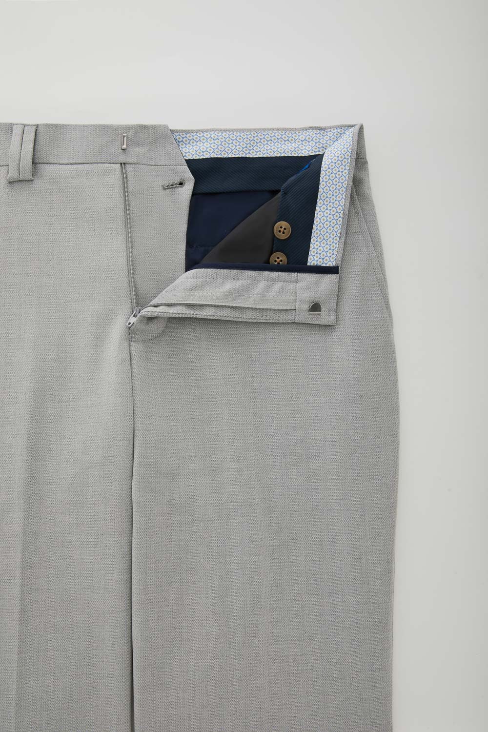 SST&C Light Gray Slim Fit Suit Trousers | 0212404004  (Outlet)_7