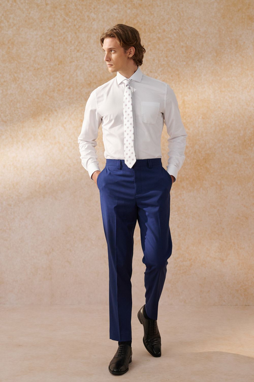 SST&C 藏青修身西裝褲｜0212404007 (outlet)_4