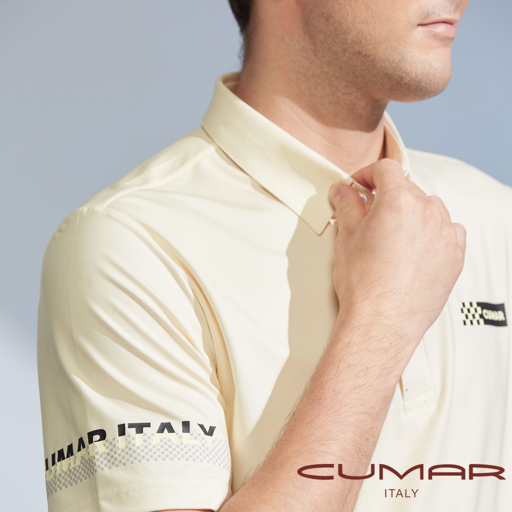 CUMAR 男裝短袖襯衫領剪接吸濕排汗POLO衫(HiCool) / 248212