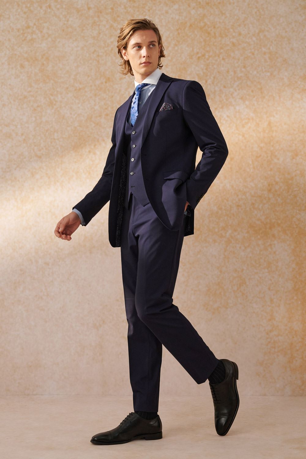 SST&C Navy Slim Fit Suit Vest | 0512404008  (Outlet)_4