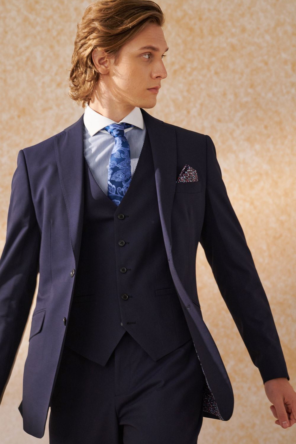 SST&C Navy Slim Fit Suit Vest | 0512404008  (Outlet)_6