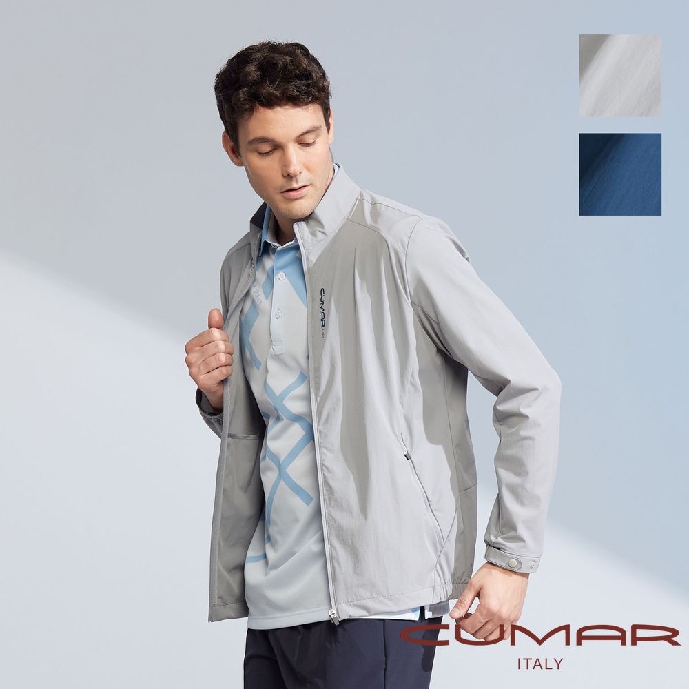 CUMAR 男裝春夏立領半網裡涼感薄外套 / 248901