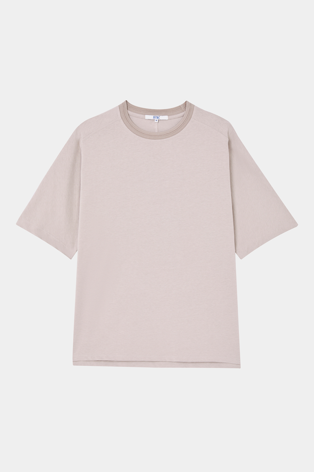 SST&C Stone Gray Wide Cut T-Shirt | 1012404004  (Outlet)_7