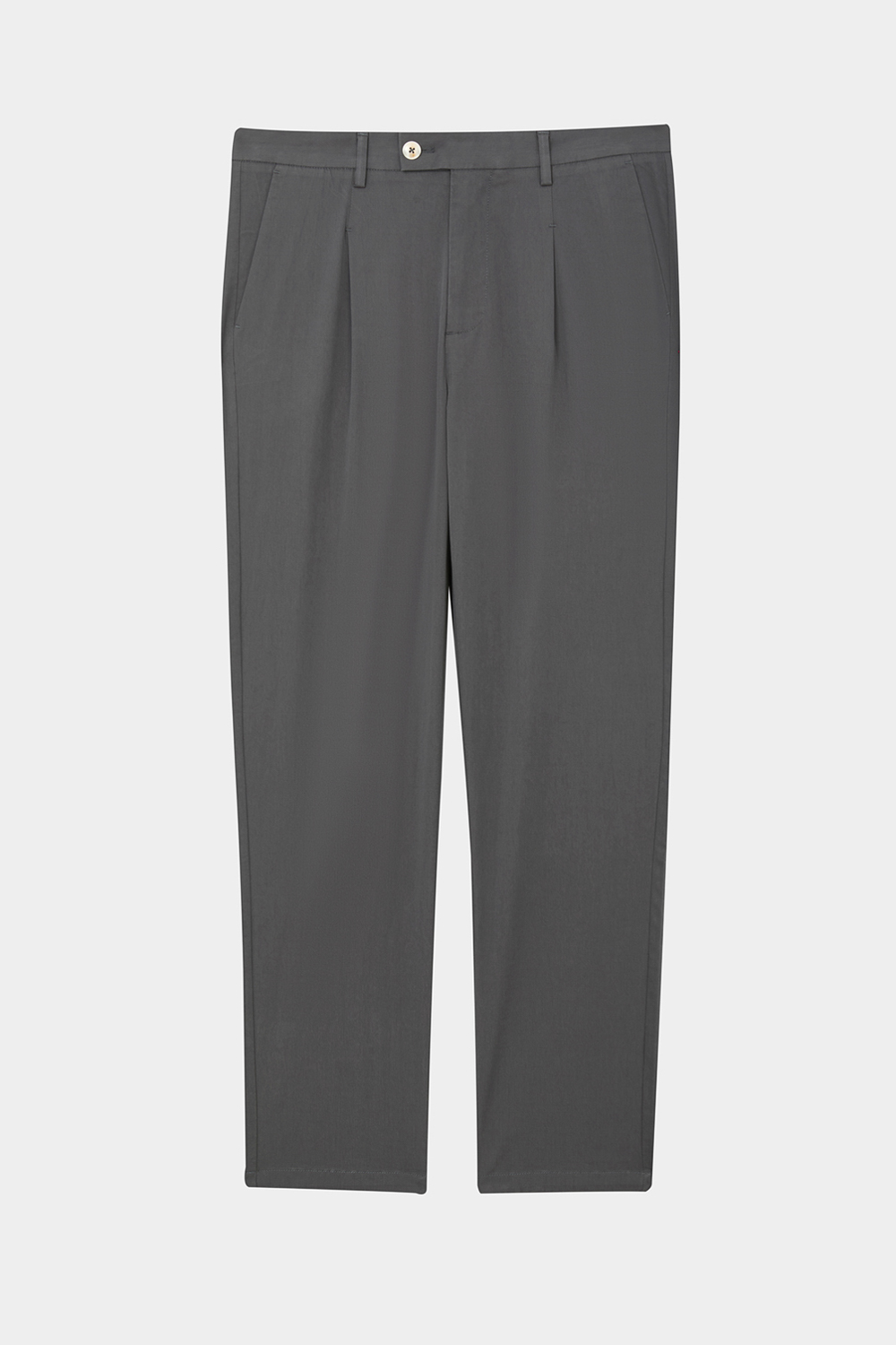 SST&C Slate Gray Slim Fit Elastic Casual Trousers | 1212404004  (Outlet)_7