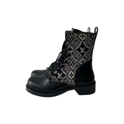 【逢甲福星店】LOUIS VUITTON/帶靴/35/1A8FD2