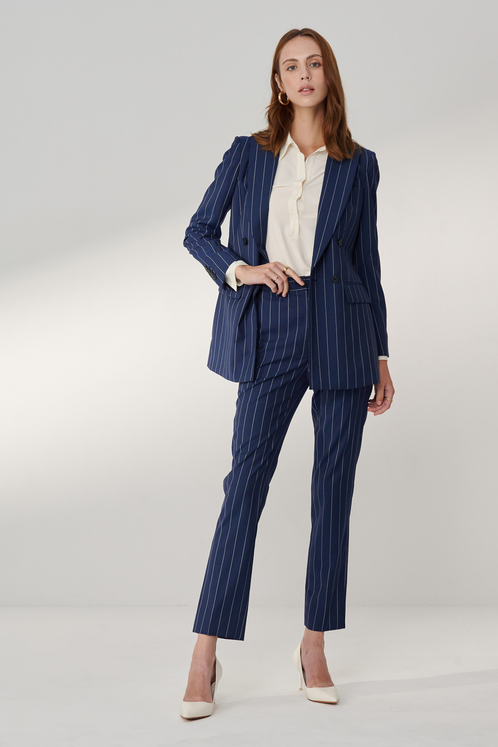 SST&C #Milan Series  Navy Fit Suit Trousers | 7262404001  (Outlet)_1