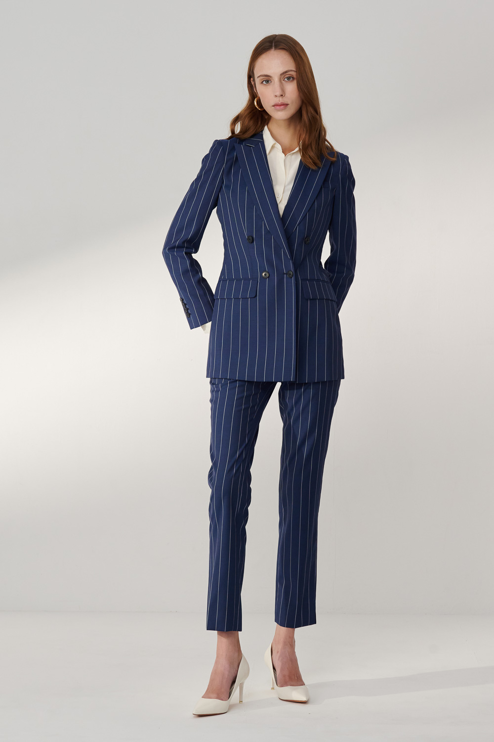 SST&C #Milan Series  Navy Fit Suit Trousers | 7262404001  (Outlet)_2