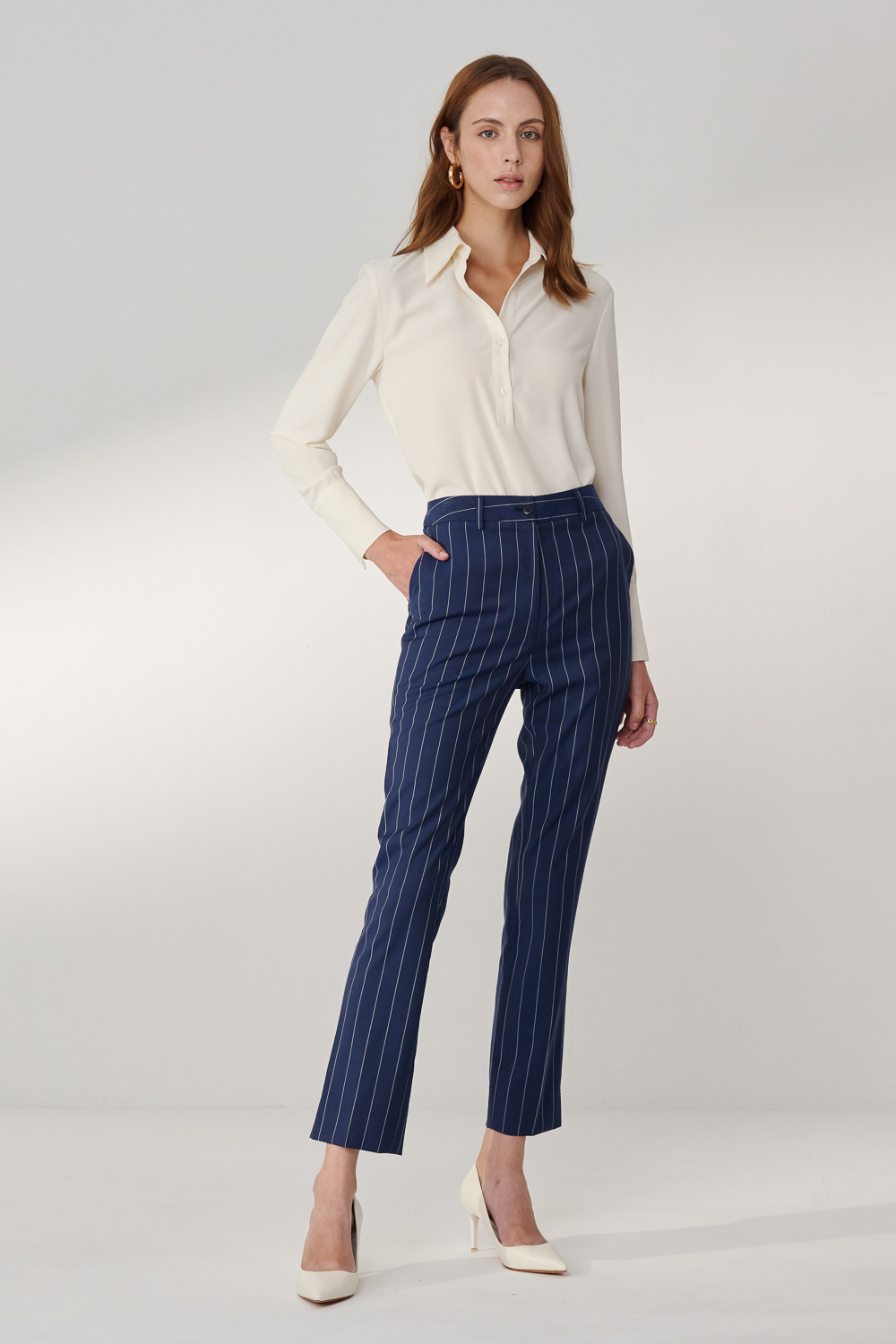 SST&C #Milan Series  Navy Fit Suit Trousers | 7262404001  (Outlet)_3