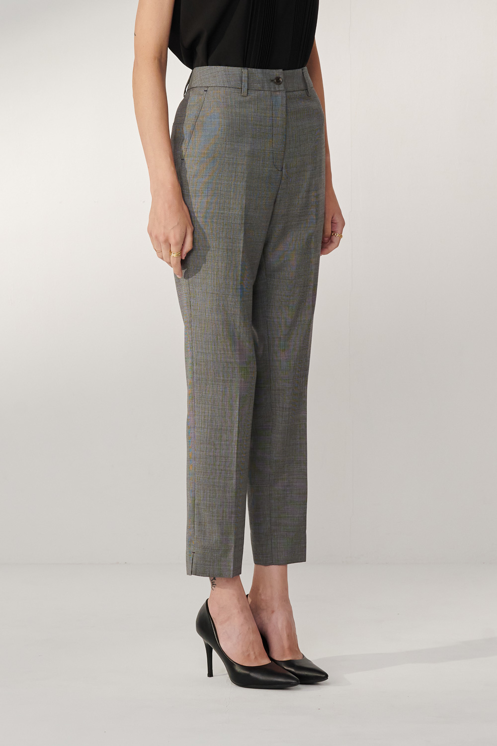 SST&C #Milan Series  Gray Fitted Suit Trousers | 7262404002  (Outlet)_6
