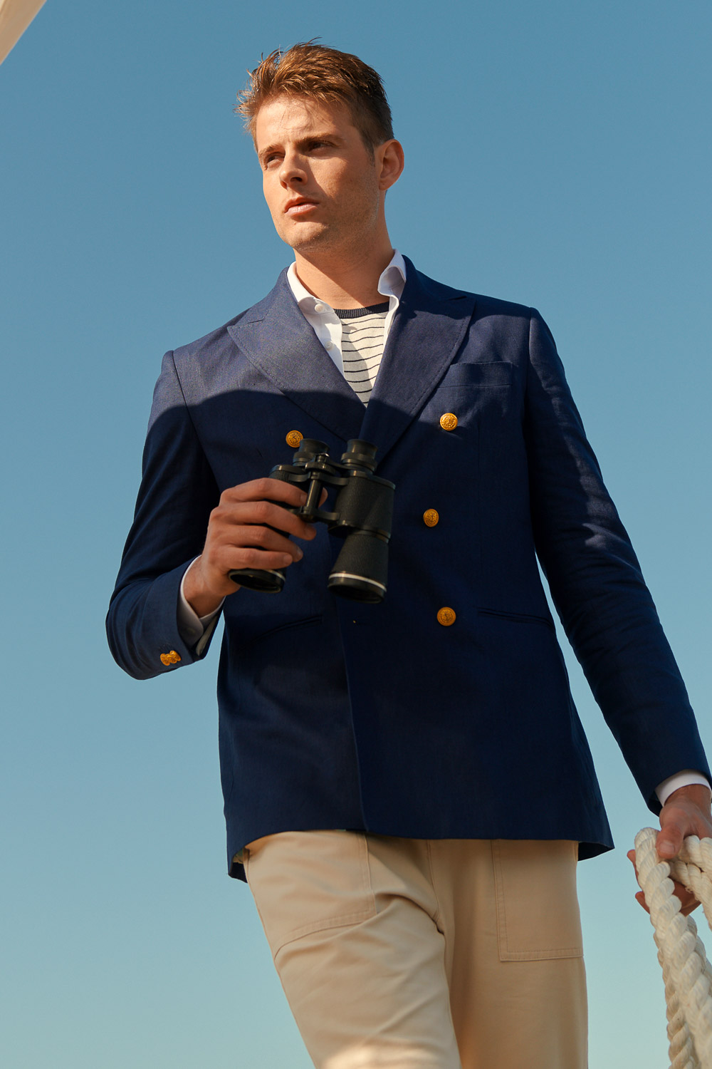 SST&C Navy Blue Double Breasted Casual Suit | 0612403001  (Outlet)_4