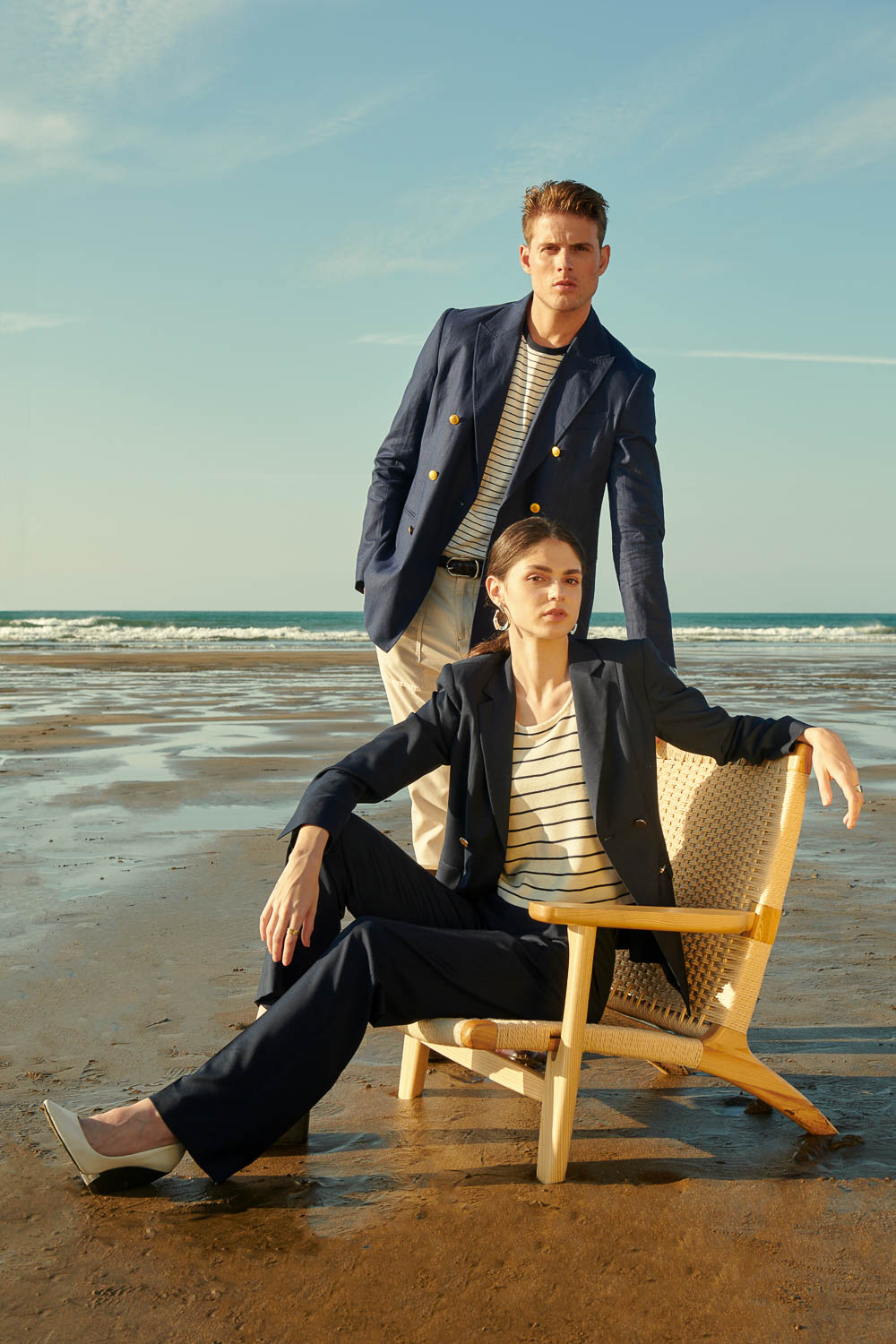 SST&C Navy Blue Double Breasted Casual Suit | 0612403001  (Outlet)_5