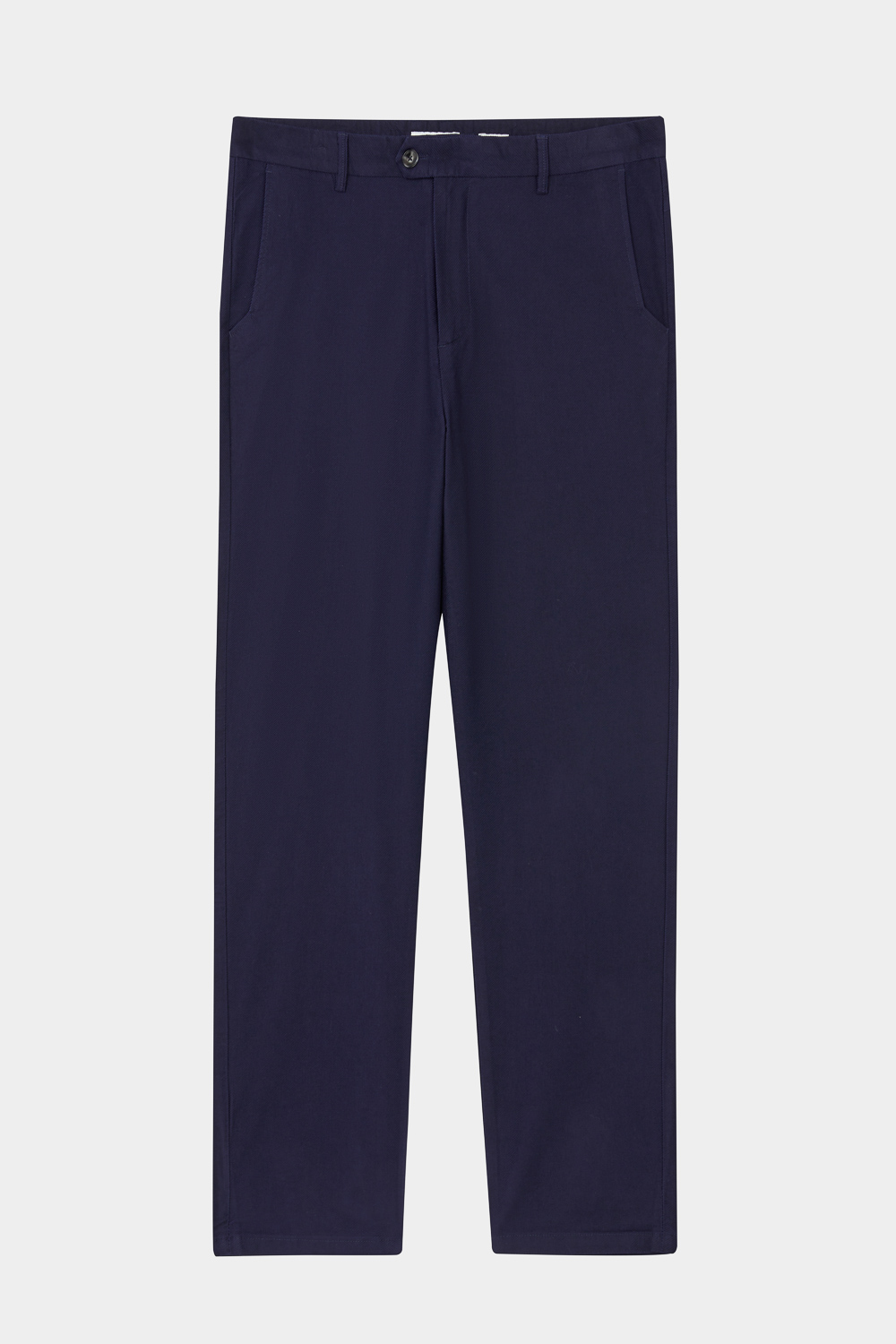 SST&C Abyss Blue Twill Slim Fit Casual Trousers | 1212402007  (Outlet)_2