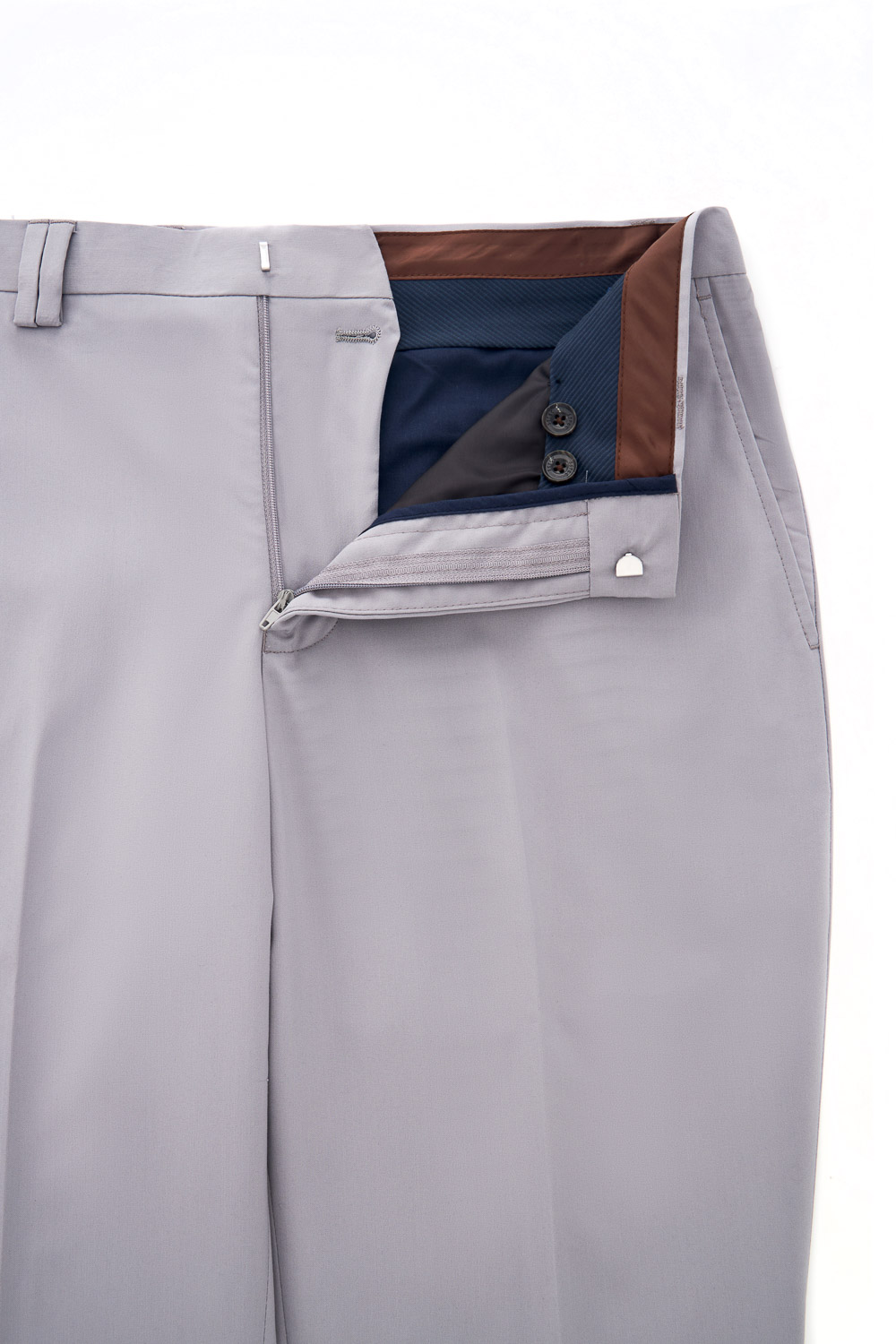 SST&C Matte Gray Purple Slim Double Breasted Suit Trousers | 0212402008  (Outlet)_3