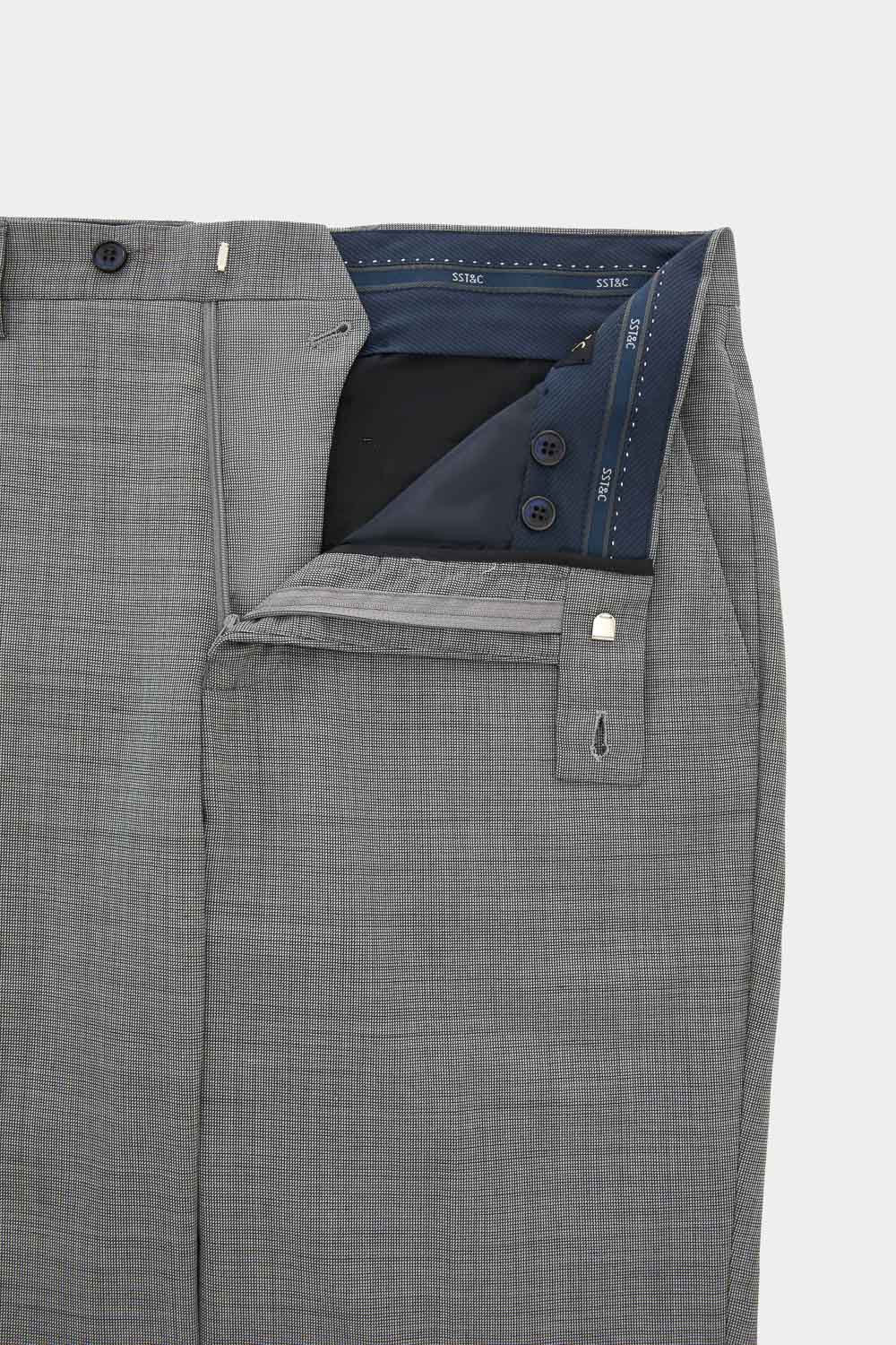 SST&C #Milan Series  Gray Slim Suit Trousers | 0212403002  (Outlet)_6