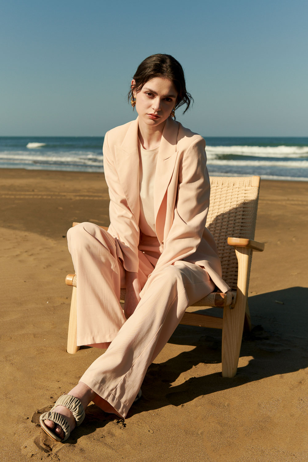 SST&C Melon Color Wide Suit Trousers | 7262404006  (Outlet)_1