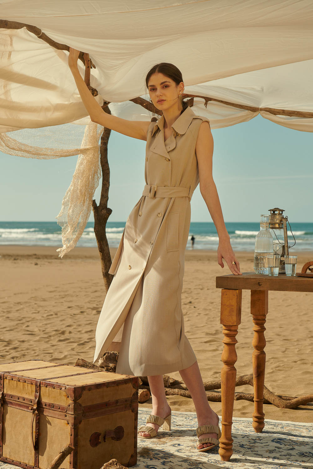 SST&C Light Cardigan Style Long Dress | 8562404001  (Outlet)_5