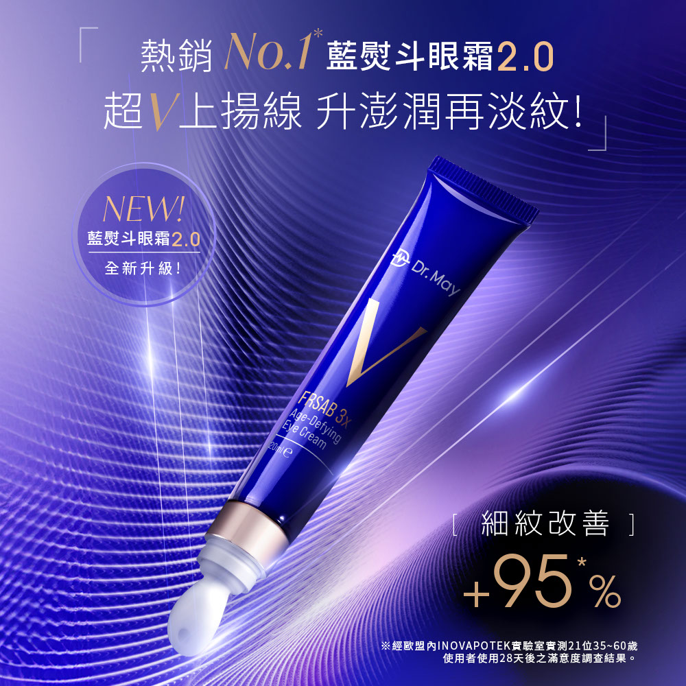 【Dr. May】美博士超V反重力眼霜(20ml) 升級版超V藍熨斗 撫紋抗老 WTO姐妹會/女人我最大節目推薦 第二代升級版_4