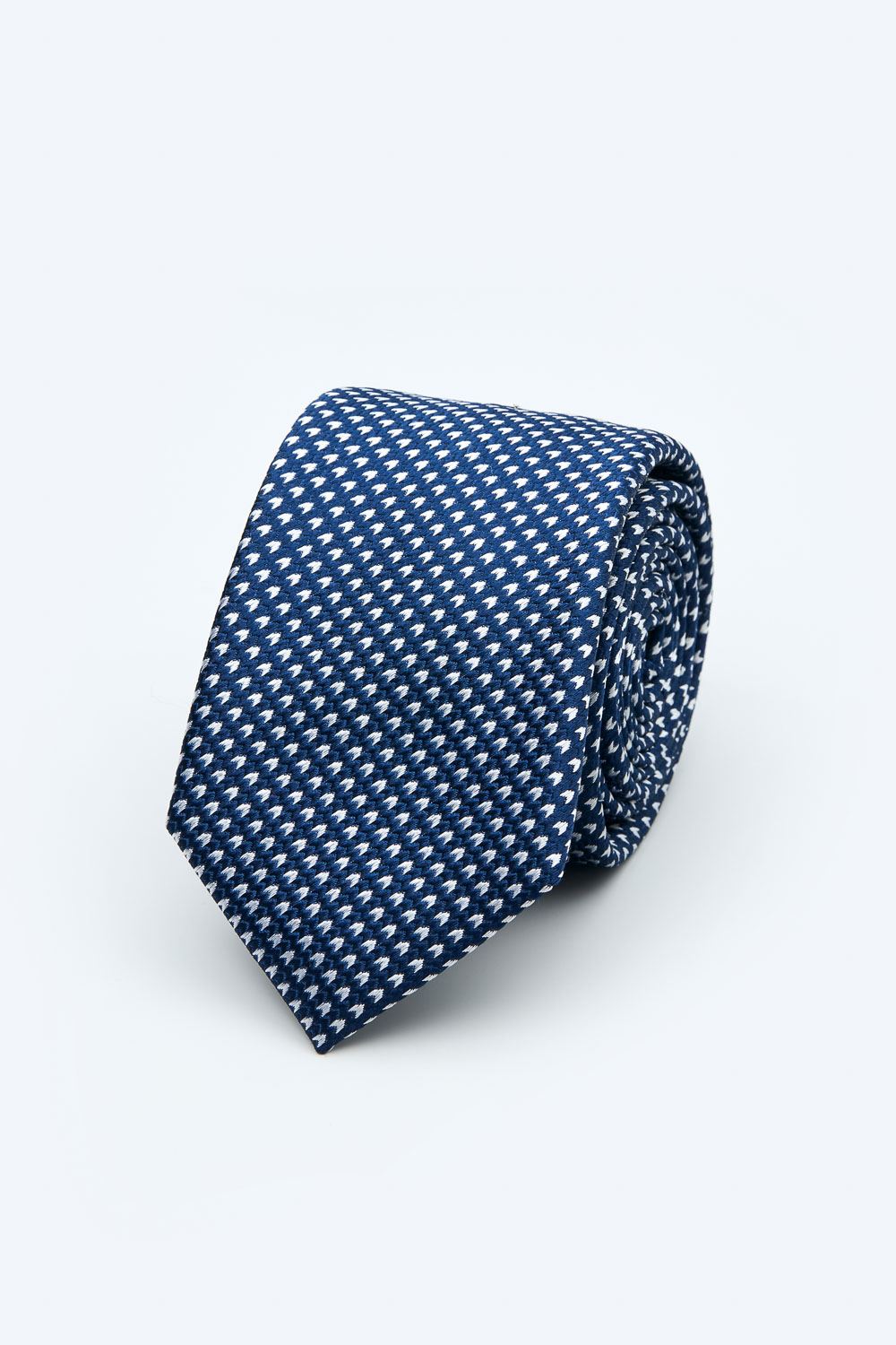 SST&C Navy Geometric Narrow Tie | 1912403004_0