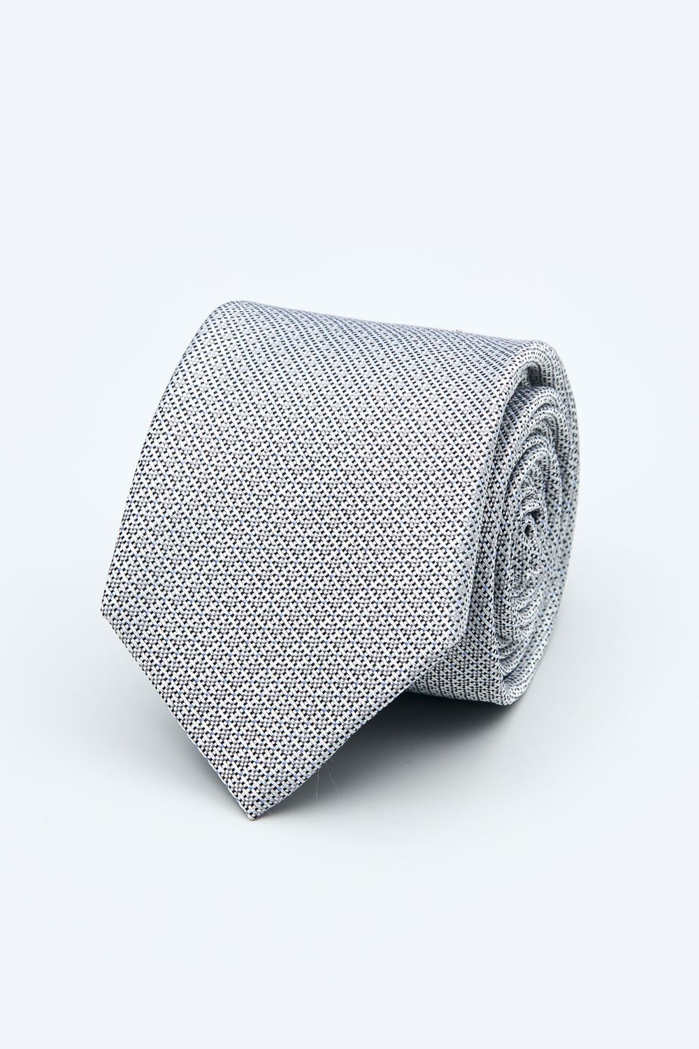 SST&C Gray Textured Narrow Tie | 1912403007_0