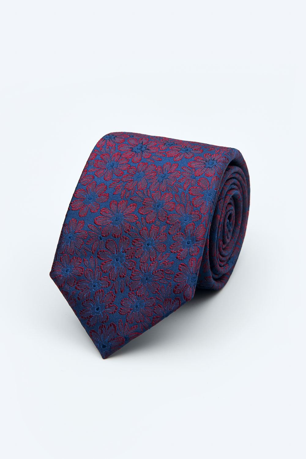 SST&C Red Floral Narrow Tie | 1912403015_0
