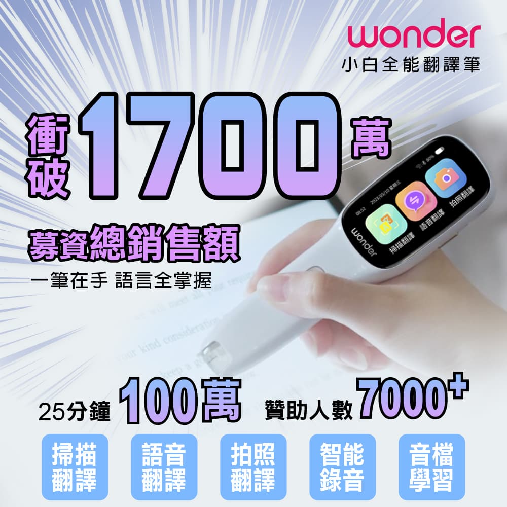 【WONDER旺德】全能拍照翻譯筆 WM-T21W_2
