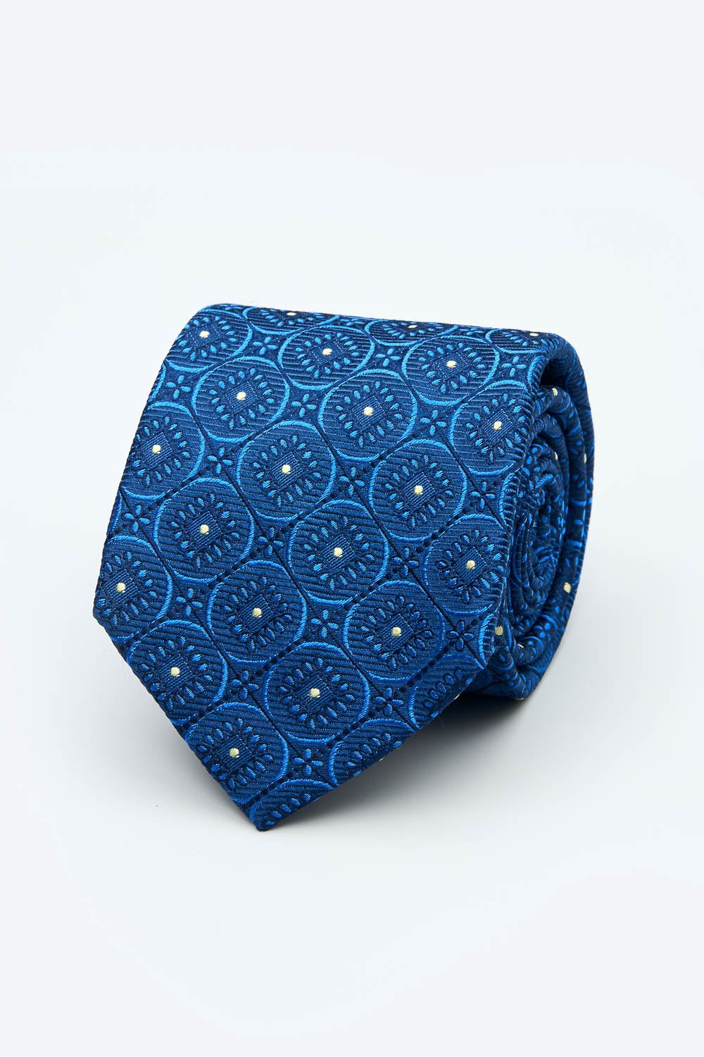 SST&C Blue Geometric Classic Tie | 2012403005_0