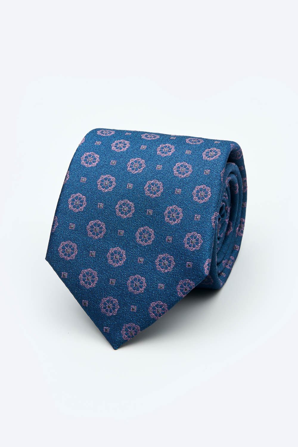 SST&C Blue Flower Classic Tie | 2012403008_0