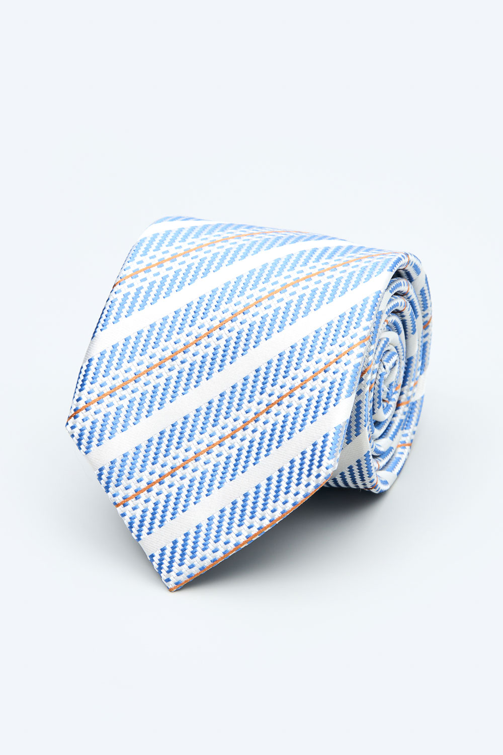 SST&C Blue Striped Pattern Classic Tie | 2012403011_0
