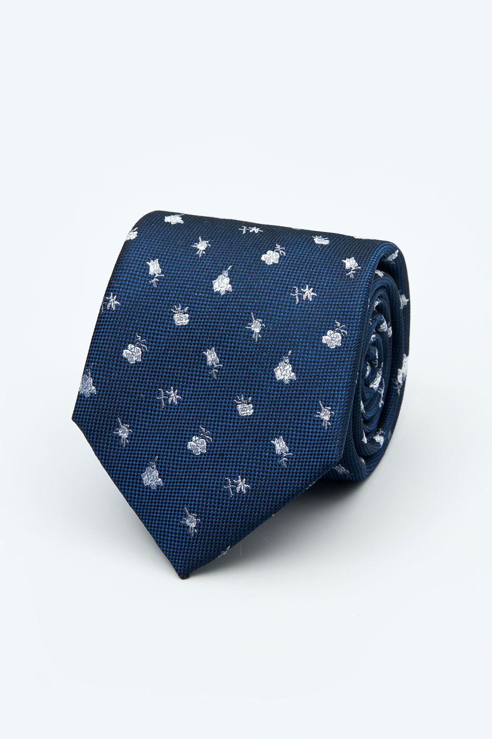 SST&C Black Floral Classic Tie | 2012403012_0