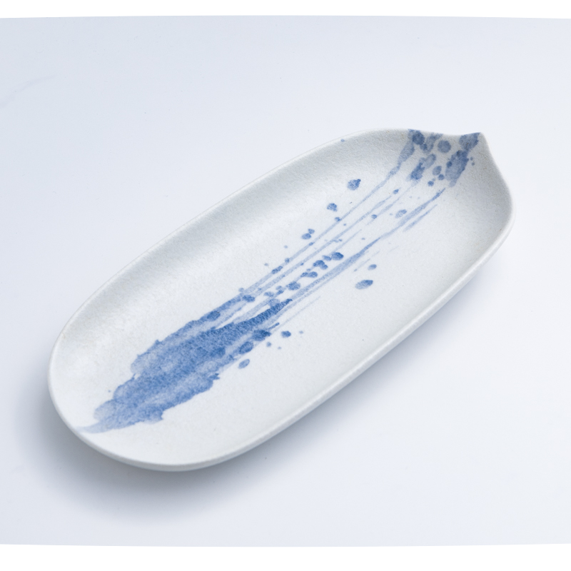 Ice Crack 23cm Ceramic Plate_1