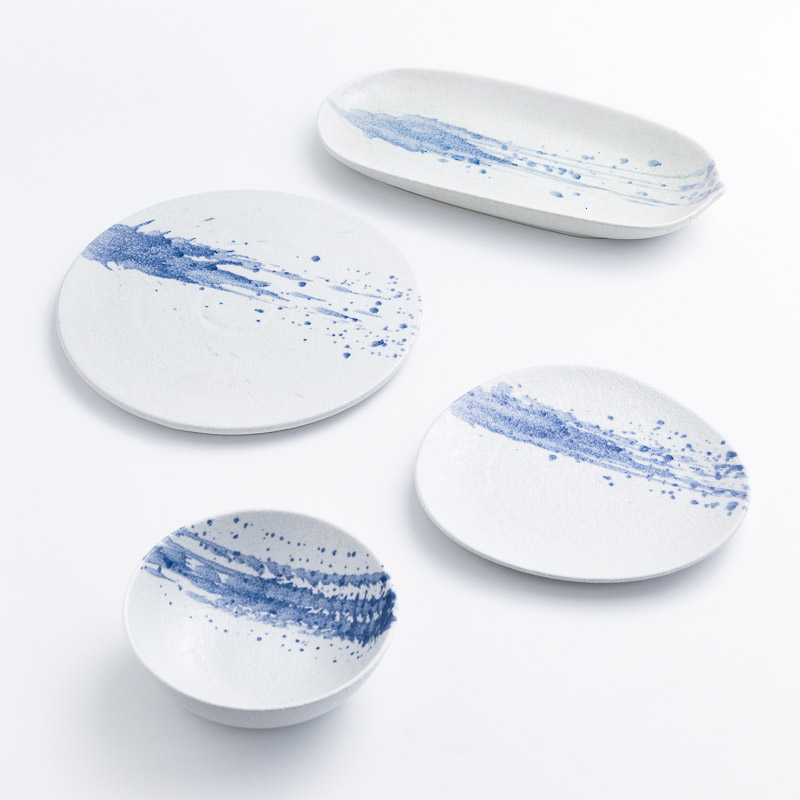 Ice Crack 23cm Ceramic Plate_4