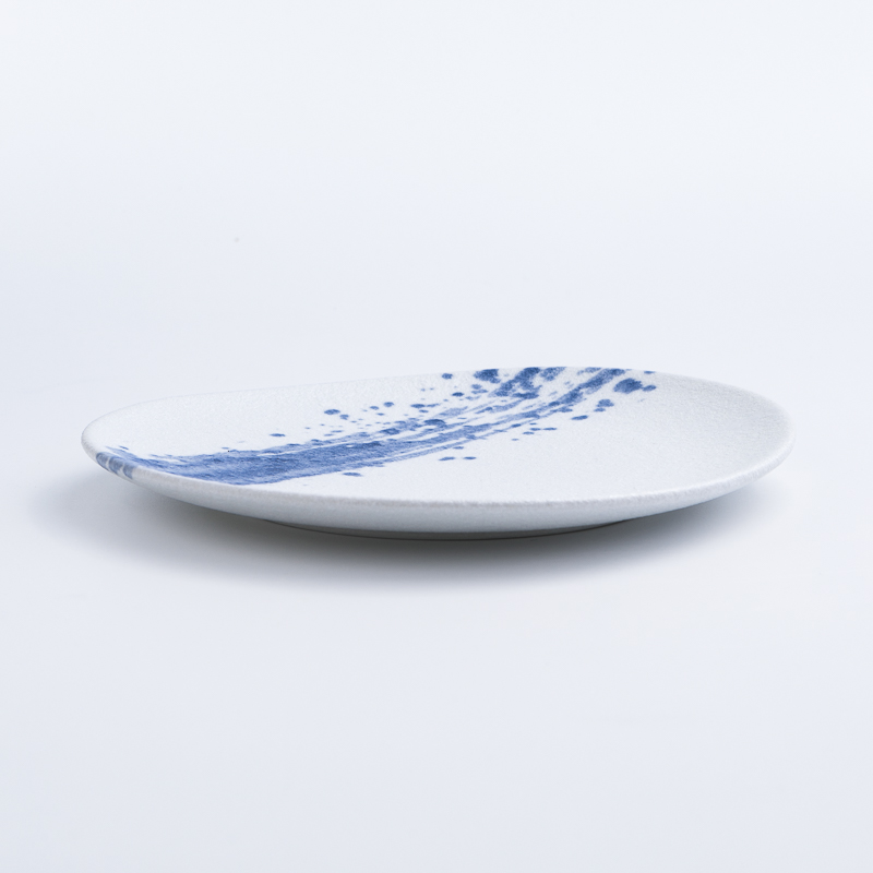 WAGA 一抹藍彩 21.5cm 陶瓷三邊盤｜單品_1