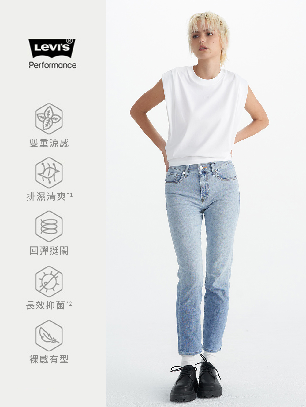 724™女款高腰舒適及踝直筒 Performance Cool 熱賣單品