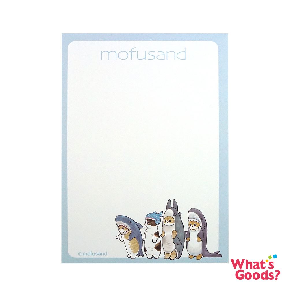 Mofusand貓福珊迪10x14cm便條紙(藍色)_1