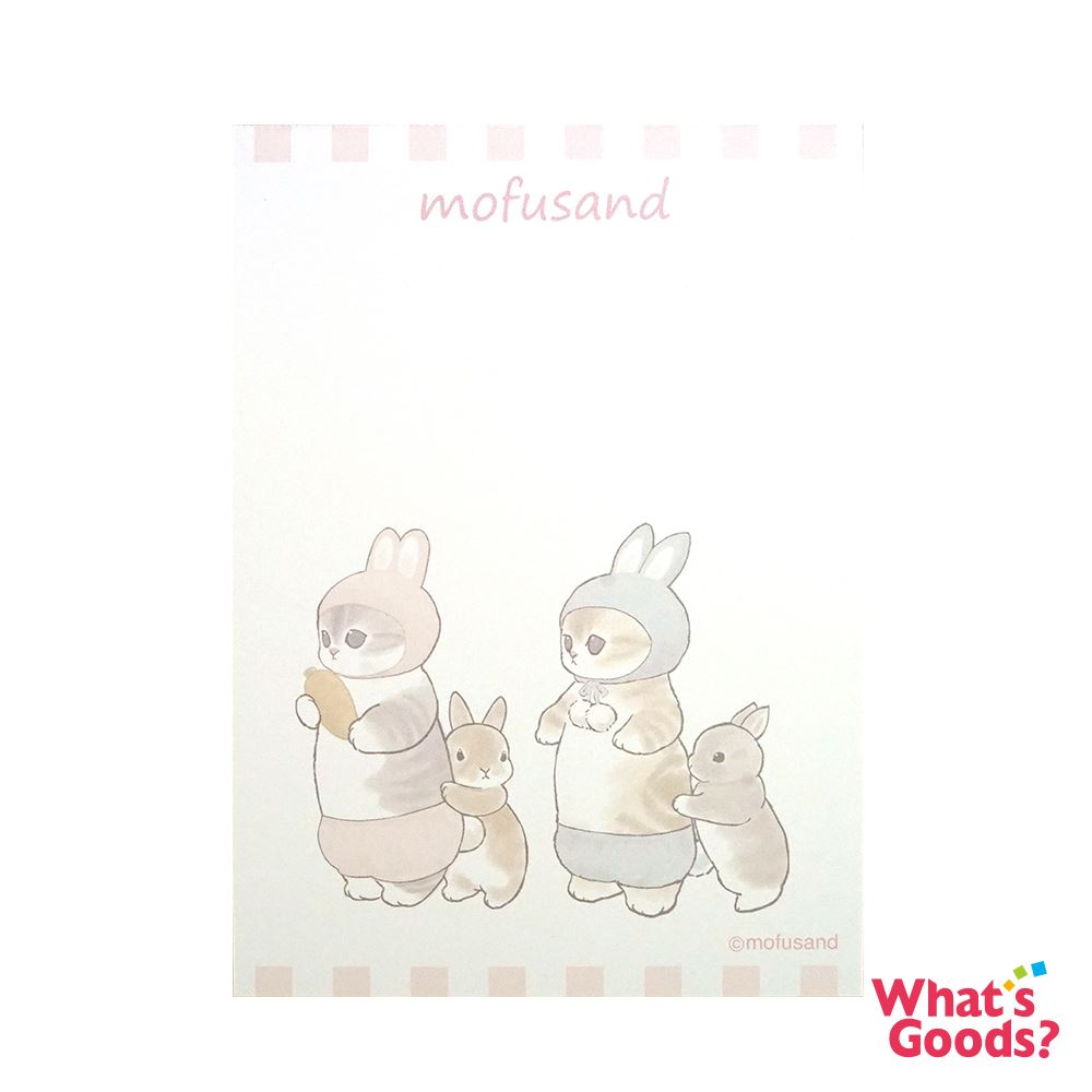 Mofusand貓福珊迪10x14cm便條紙(粉色)_1