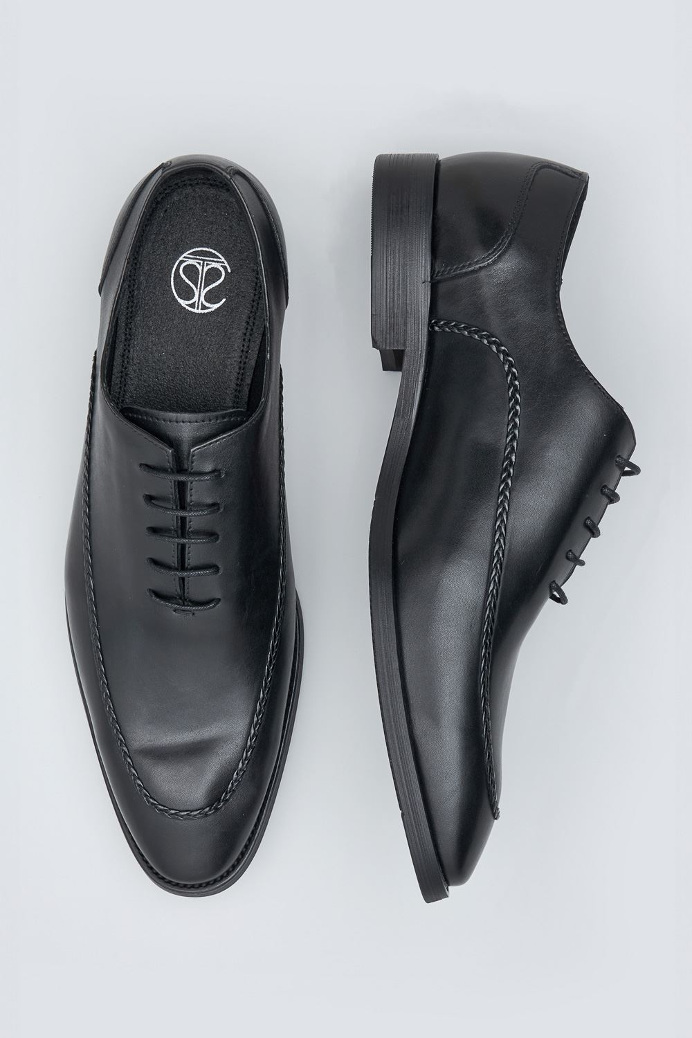 SST&C Black Oxford Shoes | 1312405002  (Outlet)_4