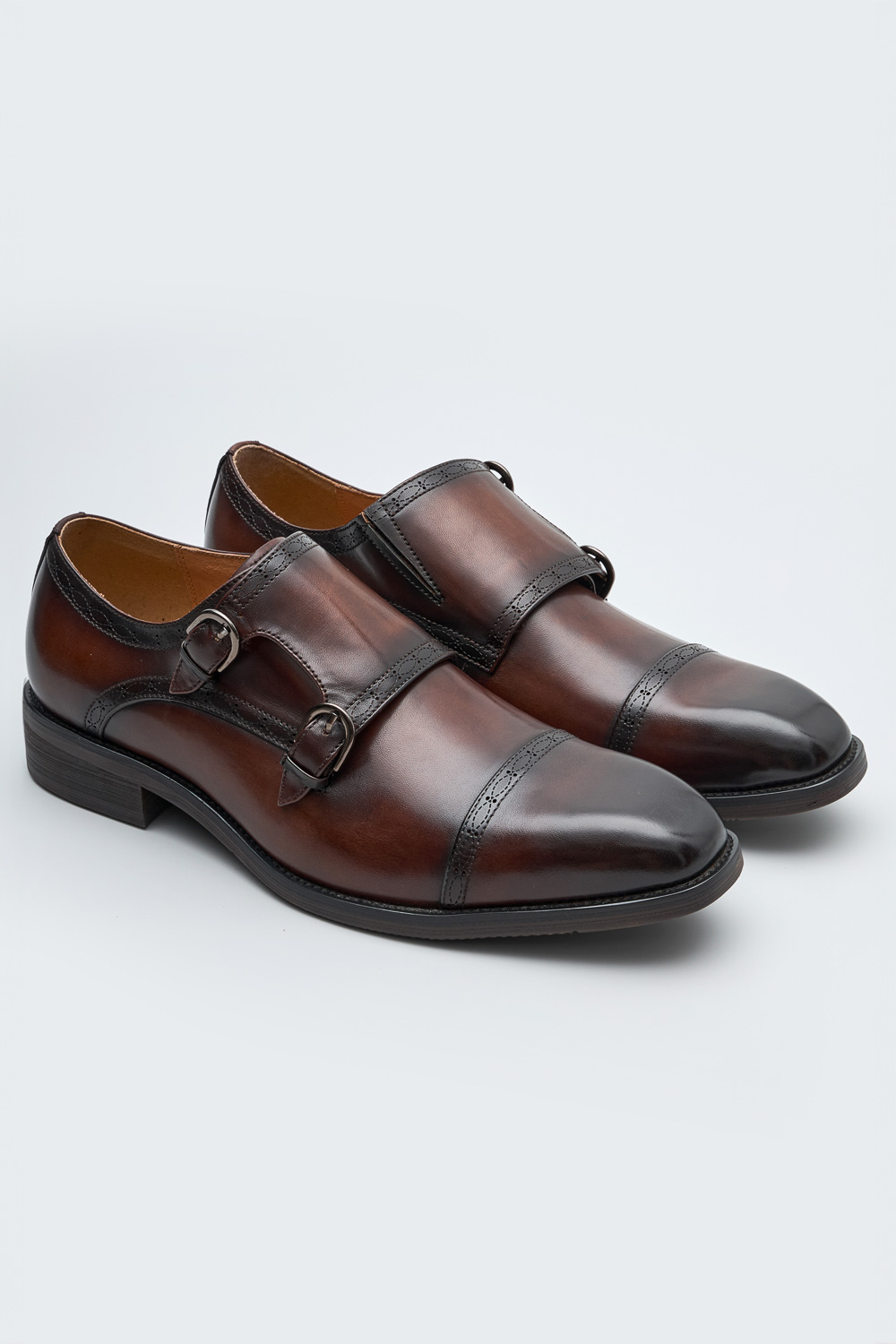 SST&C Brown Monk Shoes | 1312405004  (Outlet)_0
