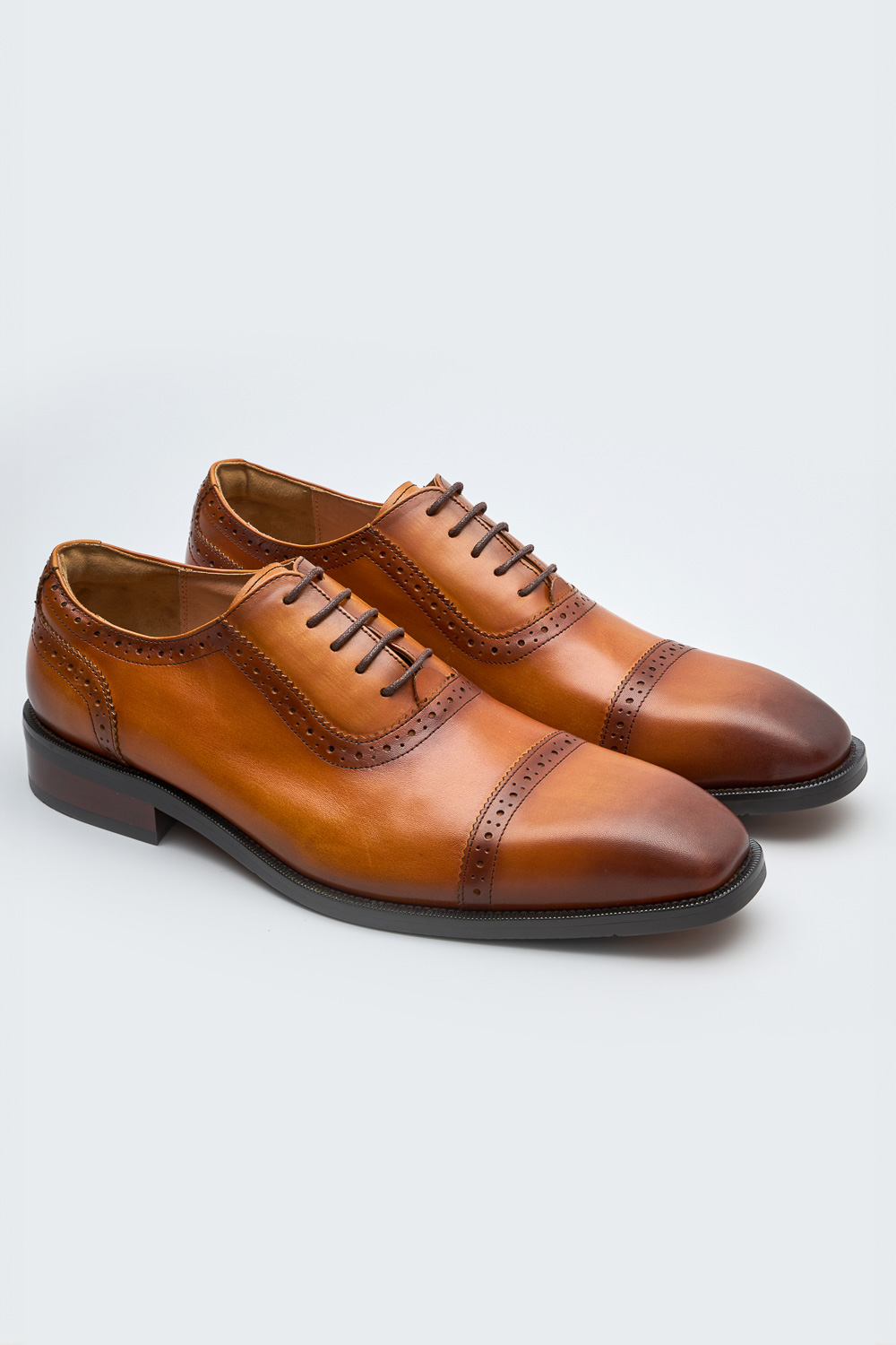 SST&C Light Brown Oxford Shoes | 1312405005  (Outlet)_0