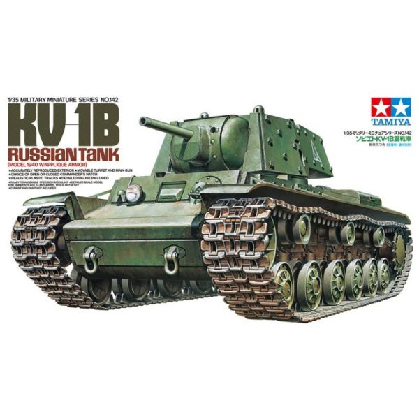 TAMIYA 田宮模型 35142 1/35 俄國 KV-1B Tank 組裝模型_0