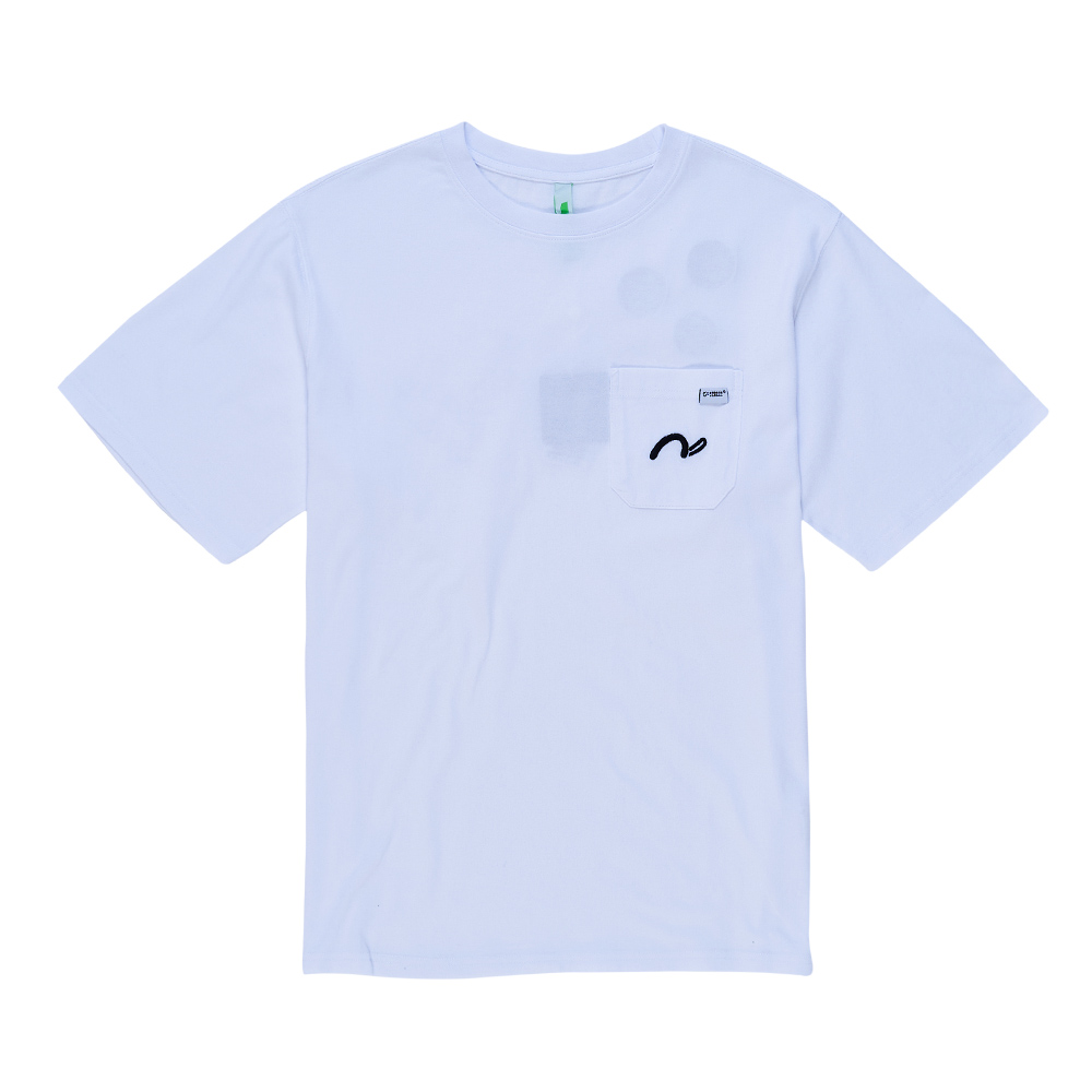 5th STREET｜山形｜男裝｜後樂高LOGO熱轉印短袖T恤｜白色