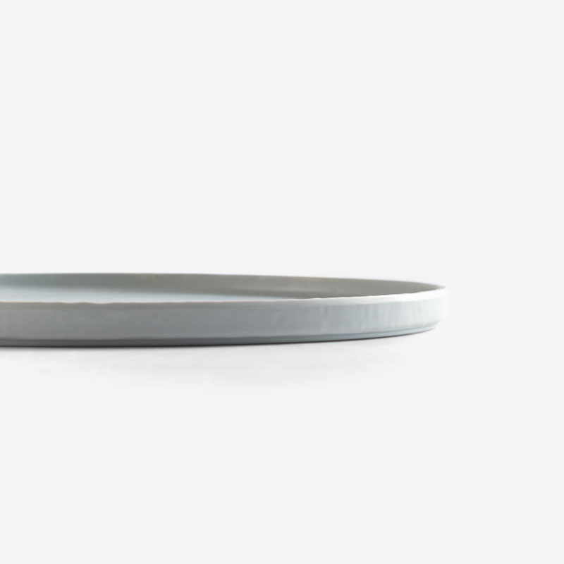 Stripes 17cm Plated Plastic Plate | Black | 10-piece Set_1