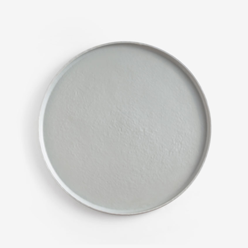 Stripes 17cm Plated Plastic Plate | Black | 10-piece Set_2