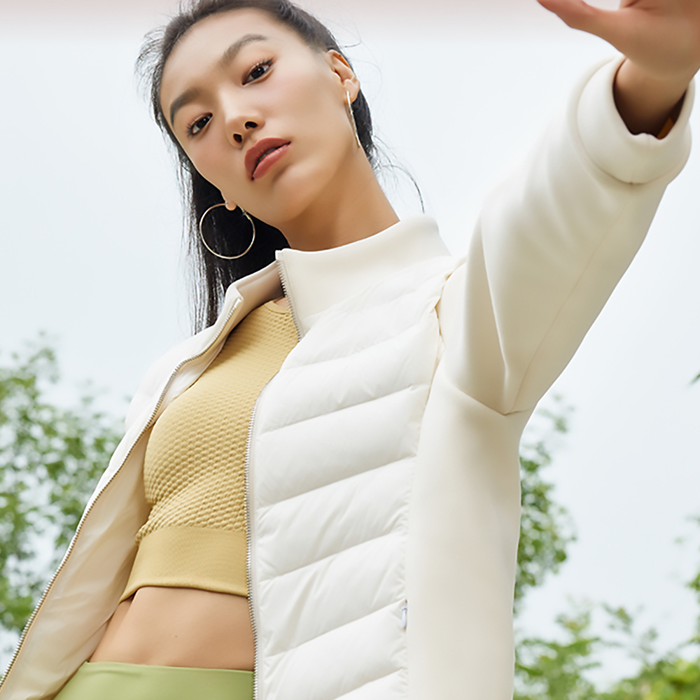 女款 白鵝絨柔膚彈性外套｜NATUOS_1