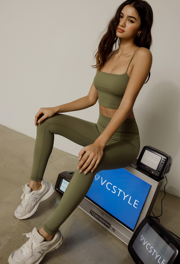 絕版色▸Slim Build無中線高腰九分運動長褲26吋-6色VCstyle3615127_7