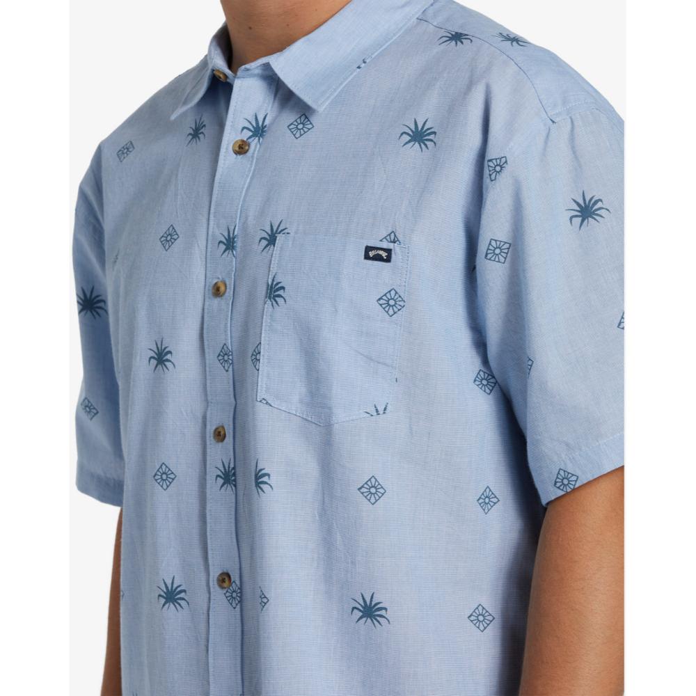 【BILLABONG】Sundays Mini Shirt 短袖襯衫 淺藍(ABYWT00232241)_3